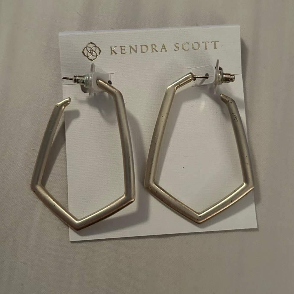 Kendra Scott gold geometric earrings